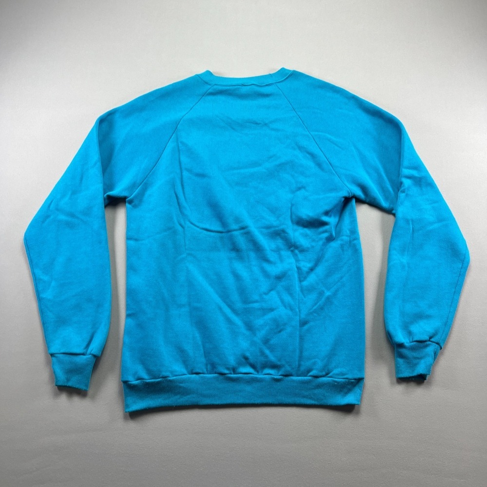 Vintage Jerzees By Russell Sweatshirt Men Large Blue Alaska Loons Graphic Cotton - Picture 2 of 8